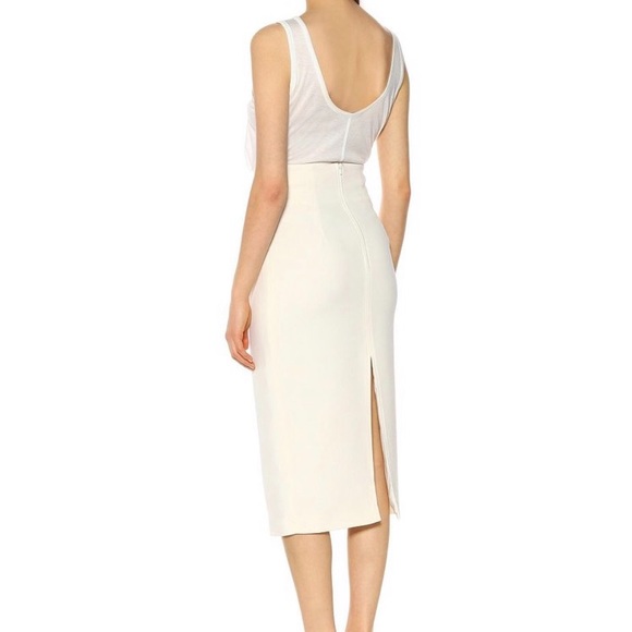 RACIL Dresses & Skirts - RACIL Mel Crepe Midi Ivory Pencil Skirt